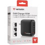 Verbatim Mini GaN Charger 165W 4 Puertos (3x USB-C, 1x USB-A) US/EU/UK